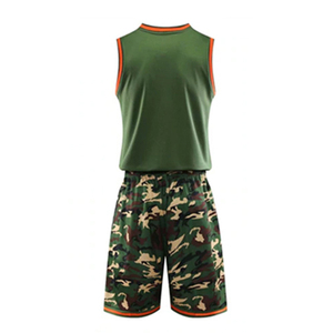 Conjuntos de uniformes de baloncesto cómodos y transpirables con bolsillos 100% poliéster Nombre de equipo personalizado - Product Image 6