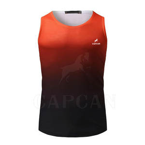 Camisetas sin mangas de entrenamiento de algodón 100% para hombres, camisetas de gimnasio de cuello redondo con precio de etiqueta privada de alta calidad - Product Image 5