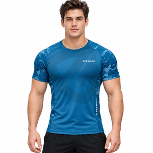 Wholesale <b>BJJ</b> Rash Guard for Gym Training & Fight Compression Shirt No Gi Sublimation Printed Jiu Jitsu Men <b>Rashguard</b> - Product Image 2