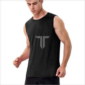 เสื้อกล้ามผ้าฝ้ายเนื้อนุ่มพิเศษสำหรับผู้ชาย2024เสื้อกล้ามคอกลมแขนกุดระบายอากาศได้ดีเสื้อกั๊กสำหรับเล่นกีฬาเสื้อถักแบบรูเรียบ - Product Image 2