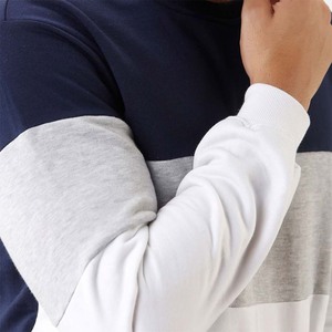 Nouvelle mode couleur bloc pull survêtement ensemble pour hommes et femmes 100% coton surdimensionné Streetwear survêtement - Product Image 5