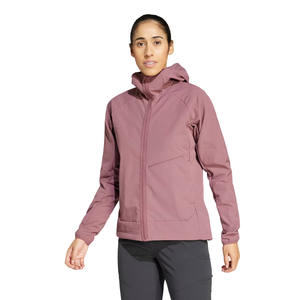 High Quality Plus Size Women's Breathable Windproof Waterproof Sports Outdoor <b>Zip</b> <b>up</b> <b>Jacket</b> Hooded Fashionable Plain Windbreaker - Product Image 3