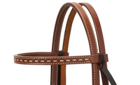 Harnais élégant et durable pour chevaux, en cuir avec motif de surpiqûres, couleur/taille personnalisée, logo, modèle de course HT37, MOQ 50 pièces