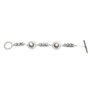 925 Sterling <b>Silver</b> Antique <b>Bracelet</b> with Pink Pearl Stone Elegant Pearl <b>Bangles</b> - Product Image 4