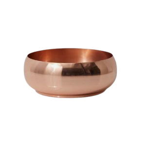 Cuenco para servir alimentos pulido cobre acabado brillante cuenco de comida de metal cobre tamaño mediano mayorista - Product Image 6