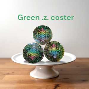 Prix usine en gros sous-verres ronds Orgone Feng Shui tasse à thé sous-verres en résine décoration de la maison sous-verres Orgone - Product Image 3