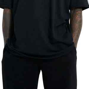 T-shirt décontracté en coton imprimé DTG pour hommes, coupe athlétique à manches courtes, t-shirt d'entraînement de gymnastique, haut décontracté personnalisé - Product Image 5