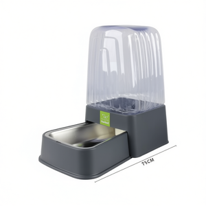 Comedero Redondo de Acero Inoxidable para Mascotas con Dispensador Automático de Agua, para Perros y Gatos, Fabricado por el Fabricante, Venta al Por Mayor - Product Image 2