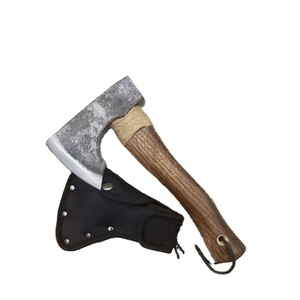 Thewizcrafts <b>Axe</b> Industrial DIY Outdoor Camping Hiking Flat Backed Hatchet Carbonized Oak Wood Handle Sharp Blade Nylon - Product Image 2