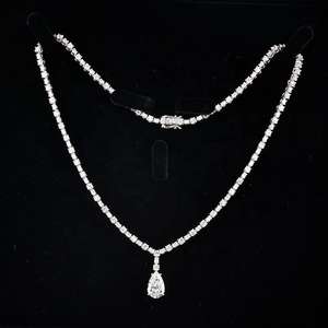 Haute qualité vvs Moissanite diamant collier argent plaqué 925 VVS Passes diamant testeur pour mariages cadeaux pour les femmes - Product Image 6