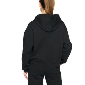 Pull à capuche femme personnalisé haut de gamme respirant coton léger imprimé Logo sur le devant pour l'hiver - Product Image 2