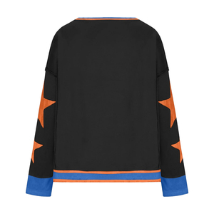 Sudadera de Invierno Extra Grande para Mujer, Cuello Redondo, 340g, Felpa, Bordado Frontal, Transpirable, Mezcla de Poliéster/Algodón Ecológica - Product Image 1