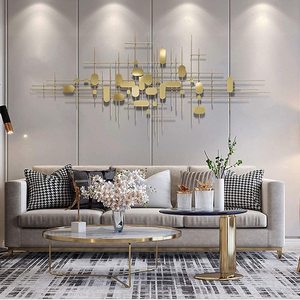 Tranh treo tường kim loại hiện đại trừu tượng bán chạy nhất, tranh treo tường kim loại vàng, tranh treo tường cao cấp, phòng khách, phòng ngủ, khách sạn, đám cưới, văn phòng - Product Image 1