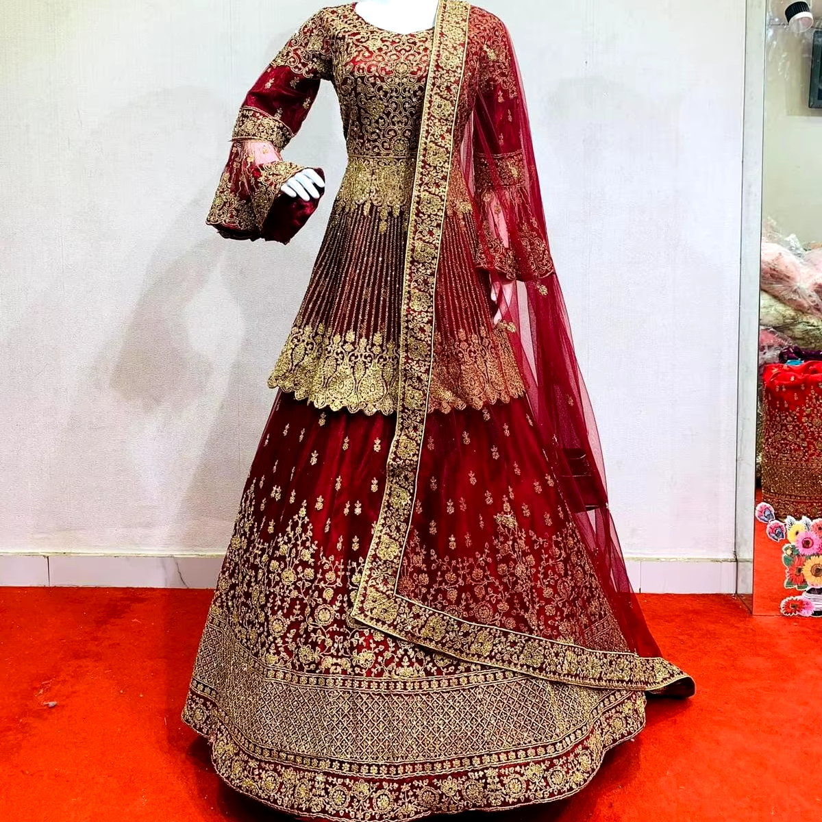 ethnic bridal lehenga choli beautiful wedding wear