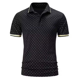 OEM Custom Logo Design Embroidery Printed Men's <b>Polo</b> Shirts High Street Style Cotton Breathable Short Sleeve Man <b>Polo</b> Shirt - Product Image 3