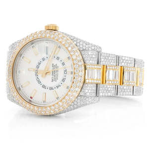 Luxury Hip Hop Iced Out Square Quartz Glass Diamond <b>Watch</b> VVS Moissanite Stainless Steel Jewelry - Product Image 2