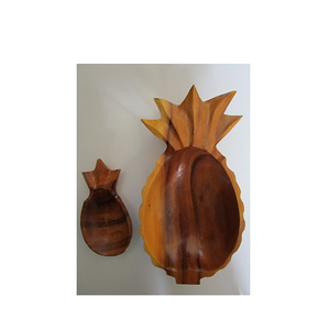 Tazón de fruta de forma redonda de madera natural para utensilios de cocina de mesa, ensaladera, hogar y hoteles, cuencos para servir comida, producto superior - Product Image 4