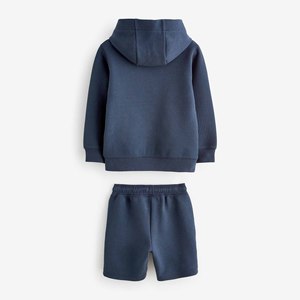 Vente en gros d'usine de survêtements à fermeture éclair personnalisés pour garçons vêtements d'hiver écologiques pour enfants ensemble 2 pièces pas cher - Product Image 5