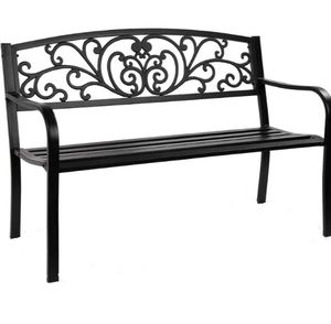 Elegante in ghisa panca esterna classica antico Patio panca da giardino con vendita calda per il battesimo occasioni - Product Image 1