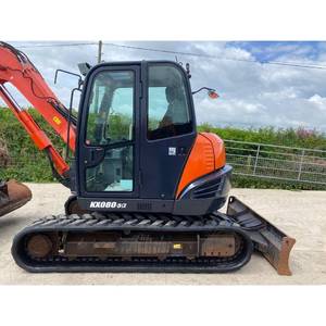 Mini pelle sur chenilles KX080-3 Kubota utilisée poids de fonctionnement de 8 tonnes moteur boîte de vitesses pompe à engrenages roulement noyau inclus - Product Image 4
