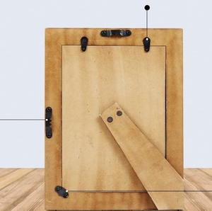 Cadre d'incrustation de nacre de luxe durable Accent de jeu de puces naturel fabriqué à la main Cadre photo en nacre d'inspiration naturelle - Product Image 4