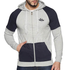 Sweat-shirts à capuche intégral zippés de haute qualité, unis, confortables, en coton/polyester, coupe oversize pour jeunes, idéaux pour l'hiver - Product Image 1