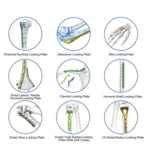 Plaque de fixation tibiale 3,5 mm, vis de fixation proximale distale médiale latérale, manuelle, en acier inoxydable et en titane - Product Image 4