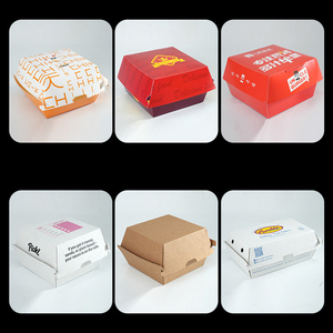 Cajas de Hamburguesas Corrugadas Impresas Personalizadas para <span class=keywords><strong>Comida</strong></span> Rápida para Llevar, Resistentes a la Grasa, Desechables - Product Image 5