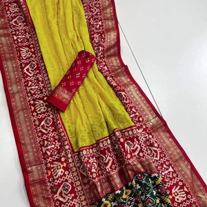 ผ้าส่าหรีผ้าไหมสำหรับสตรีปักลาย lucknowi chikankari สำหรับงานเลี้ยงและงานแต่งงาน - Product Image 2