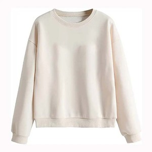 Sudaderas de Algodón con Logotipo Personalizado para Mujer, con Mangas Largas y Cuello Redondo para Invierno, Sudaderas Lisas Extra Grandes - Product Image 1