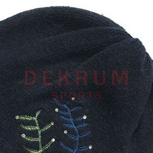 Meilleur bonnet personnalisé en gros, votre propre logo brodé, bonnet tissé avec différents motifs, taille adulte - Product Image 6