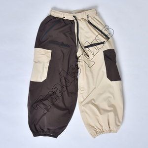 Pantalones de esquí con aislamiento de estilo súper holgado más vendidos para hombres y mujeres, pantalones de nieve de carga impermeables, cierre de cremallera a prueba de viento impreso - Product Image 1