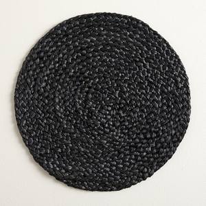 Black water hyacinth charger plates <b>dining</b> <b>table</b> decoration handmade weaving <b>placemat</b> plate mat - Product Image 1