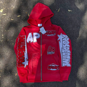 OEM personnalisable 100% pull à capuche classique de haute qualité pour hommes 280-300 Gsm polaire (mélange coton-polyester) doublé numérique - Product Image 2