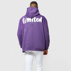 Sweat à capuche oversize de luxe pour homme, brodé et imprimé en relief, 100 % coton épais, écologique, imperméable, ODM - Product Image 6