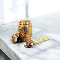 Cucharón para Miel de Madera de Acacia Ecológico y Personalizable - Diseño Clásico Moderno y Duradero, Solo Lavar a Mano, Alta Calidad Natural