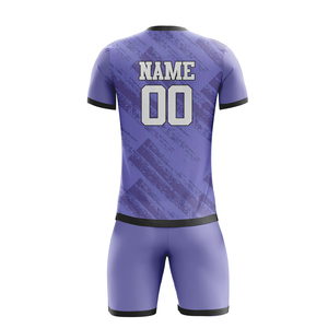 Uniformes de Fútbol de Club de Otoño Sólidos de Alta Calidad Personalizados, Conjunto de Ropa Deportiva de Fútbol por Sublimación, Camiseta de Fútbol Transpirable de Manga Corta - Product Image 2