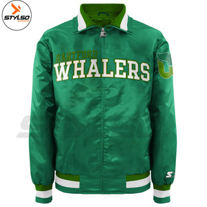 High Quality Custom Men's Satin Bomber Jacket Wholesale Fashion Design for Winter Season Manufactured in Pakistan - Product Image 6