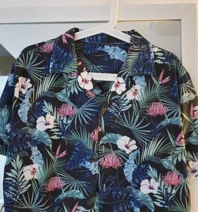 เสื้อเชิ้ตคิวบาสำหรับฤดูร้อนสไตล์จีนวินเทจพิมพ์ลายเสือเสื้อเชิ้ตแขนสั้นลำลองสำหรับผู้ชาย - Product Image 4