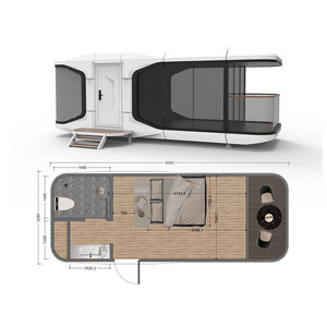 Cápsula Espacial Prefabricada para Exteriores, Casa Cápsula Móvil, Cabaña Moderna Diseñada para Complejos Turísticos, Parques de Ocio, Pueblos Vacacionales y Campamentos - Product Image 5