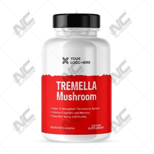 Nutricore fabricante indio buena calidad al por mayor suplementos dietéticos cápsulas Tremella naturales para adultos 60 cápsulas - Product Image 1