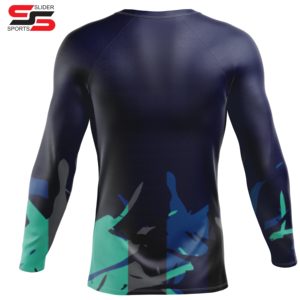 Vêtements de sport de haute qualité personnalisés unisexes à impression sublimée, respirants, à séchage rapide, compression, pour la salle de sport, entraînement MMA, rashguard - Product Image 2
