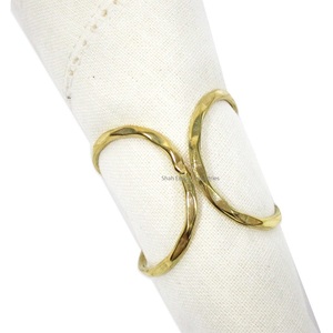 แหวนผ้าเช็ดปากโลหะเงินลายต้นคริสต์มาสของตกแต่งโต๊ะสำหรับงานแต่งงานงานปาร์ตี้คริสต์มาส - Product Image 5