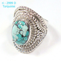 Finition oxydée 925 bague en argent sterling vintage bohème antique rubis zoisite pierre précieuse faite à la main en gros bijoux indiens