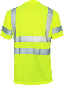 100% Polyester Hi <b>Vis</b> <b>T</b>-<b>shirts</b> Reflective Safety Workwear Construction <b>Shirts</b> Hi Visibility Work Clothing Hi <b>Vis</b> <b>T</b>-<b>shirts</b> - Product Image 2