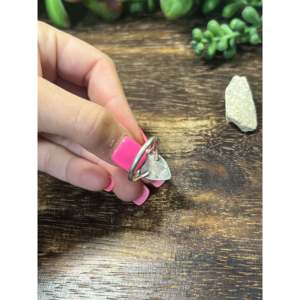 Zuni Handmade <b>Coral</b> & Sterling Silver Ring Size 8-Cultural Collectible <b>Jewelry</b> - Product Image 5