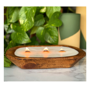 Bol à pâte en bois bougeoir bol à pâte Paulownia décor de ferme bols à pâte décoratifs de table - Product Image 5