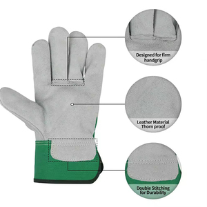 Gants en cuir antidérapants et résistants à l'huile pour le jardinage et les travaux, avec protection des mains et des bras, vente en gros - Product Image 3