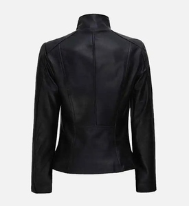 Elegantes chaquetas de cuero para mujer Biker, Moto, Bomber Styles en PU y cuero genuino Logotipo personalizado y pedidos a granel Bienvenidos - Product Image 6