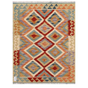 Tapis Kilim Maimana Afghanistan 110 x 83 cm, décoration murale - Product Image 1